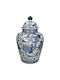 JK Home Decoration Decorative Glass Vase Blue 18x18xH35cm