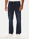 Angels Men's Elastic Jeans Pants With Slim Straight Fit Navy Blue