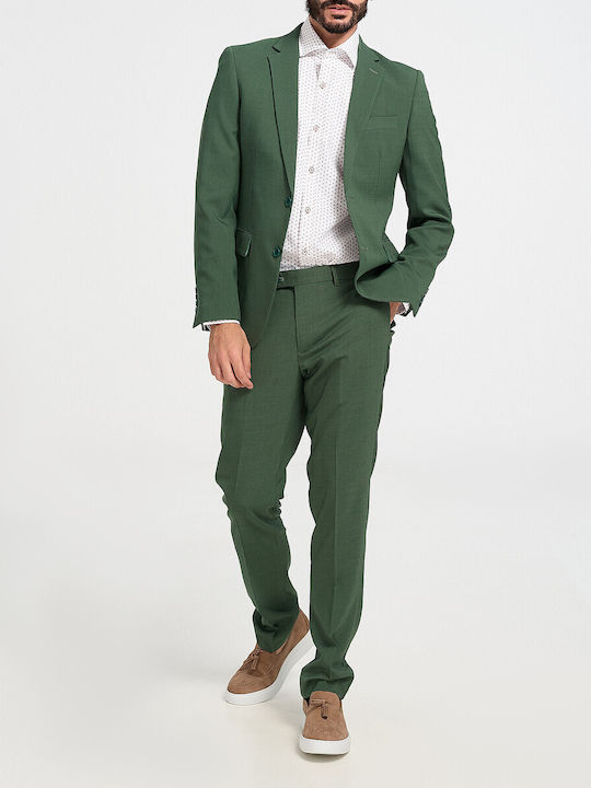 Men's Summer Suit Regular Fit Green