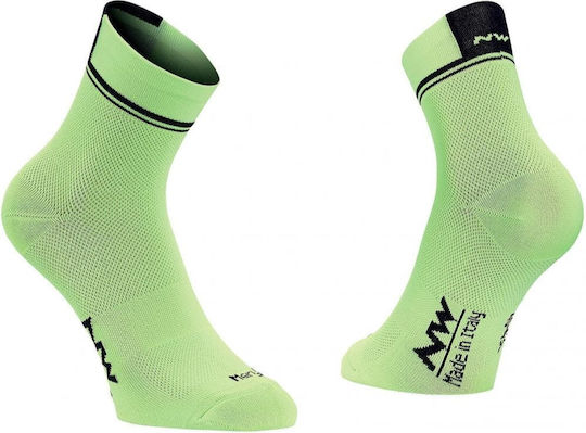 Northwave Cycling Socks Logo 2 Ss18 Green Black Green Black
