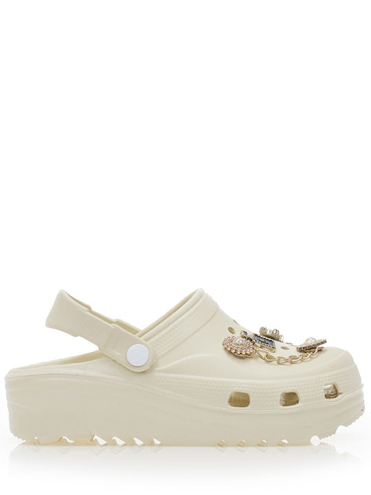 Tsoukalas Damen Clogs Gold