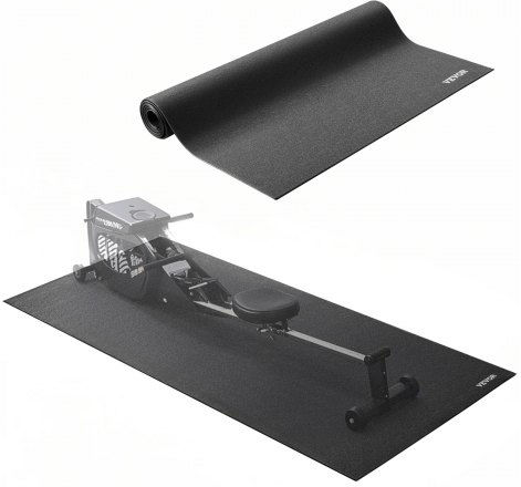 Vevor Gym Exercise Equipment Floor Mat Black 91.5x182cm