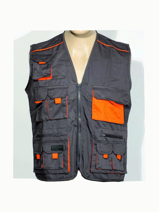Fageo Men's Safety Vest Gray