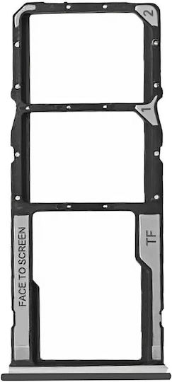 Clappio SIM Card Tray Xiaomi Redmi Note 12S Nano SIM Slot Черен