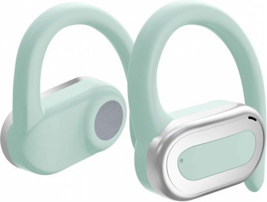 MaxCom MWH 01 Отворено ухо Bluetooth хендсфри Слушалки с Кутийка за Зареждане Зелен