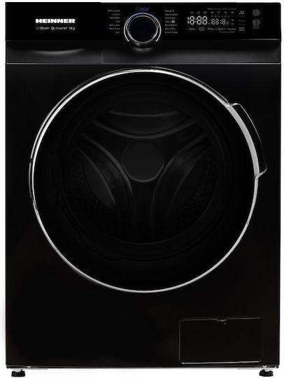 Heinner Πλυντήριο Ρούχων 9kg 1400 Στροφών Μαύρο HWM-M914IVKBA+++