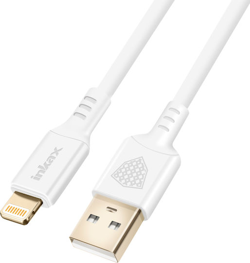 Inkax Iphone Usb To Lightning Fast Charge Cable White