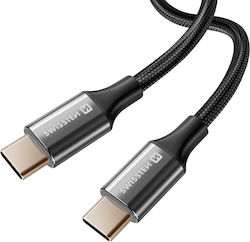 Swissten USB 2.0 USB-C мъжки - USB-C мъжки 60W 1.5м (715282)