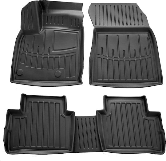 Race Axion Set of Front and Rear Mats 5pcs Tray Type for Nissan Qashqai 2021 Black
