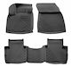 Race Axion Set of Front and Rear Mats 5pcs Tray Type for Nissan Qashqai 2021 Black