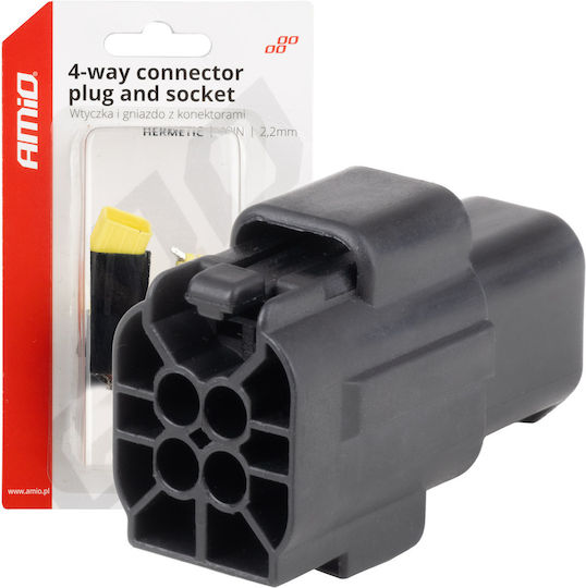 Amio 04348/am Wasserfeste 4-Pin Steckdose Φισα Συνδεσης Φ2,2mm
