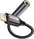 Swissten Lightning To 3.5mm Jack Audio Adapter iPhone Black