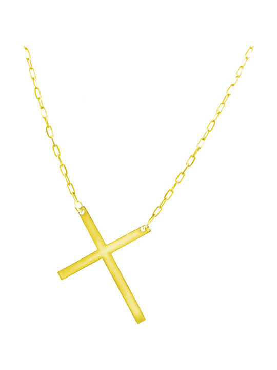 Dio Jewellery Lab Γυναικείος Σταυρός από Ασήμι χωρίς Αλυσίδα