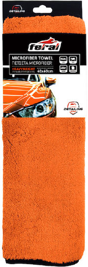 Auto Gs Cloth Microfiber Cleaning for Body Car 600gsm Orange 60x40cm