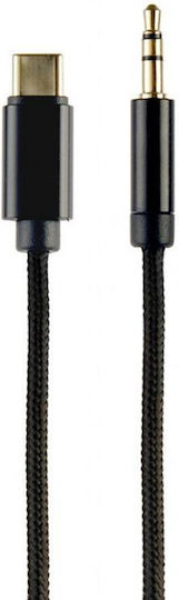Cablexpert Braided USB 2.0 Cable USB-C male - 3.5mm Μαύρο 1.5m CCA-CM3.5M-1.5M