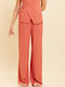 Damen Stoff Hose Terracota