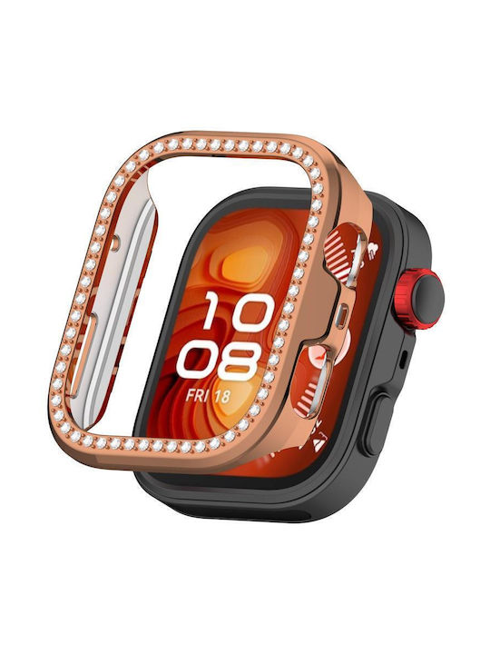 Half Coverage Hollow Carcasă de Plastic în culoarea Rose Gold pentru Huawei Watch Fit 4
