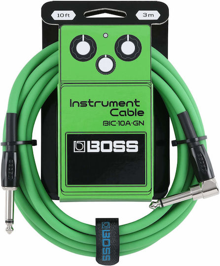 Boss Cable 6.3mm male - 6.3mm male 3m Green (P69B25)