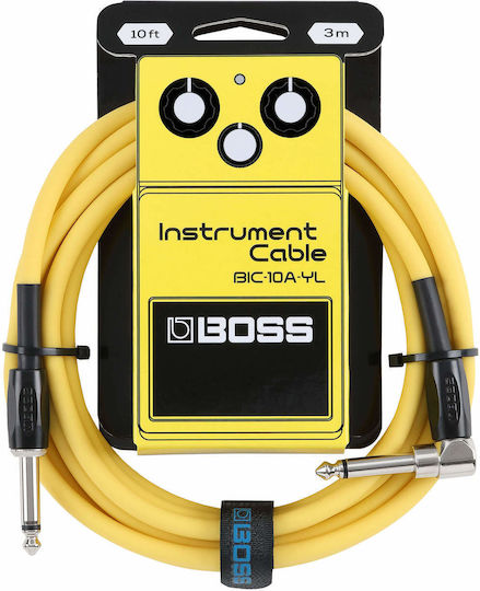 Boss Cable 6.3mm male - 6.3mm male 3m Κίτρινο P69B28