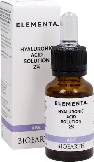 Bioearth Elementa Age Ενυδατικό Serum Προσώπου με Υαλουρονικό Οξύ 30ml