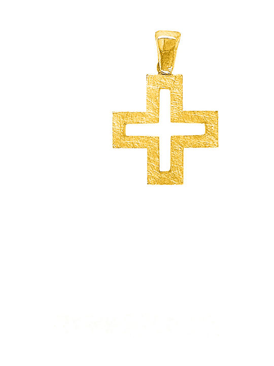Dio Jewellery Lab Silber Σταυρός Επιχρυσωμένος