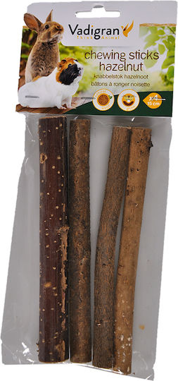 Vadigran Chewing Sticks Hazelnut Small Rodents Food 4 Pieces 15cm