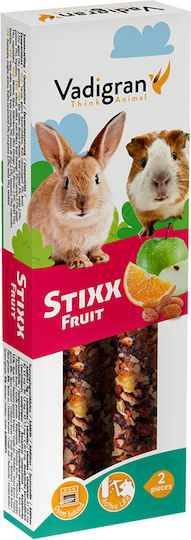 Vadigran Stixx Rabbit & Guinea Pig Fruit Fruit Sticks for Rabbits & Guinea Pigs 2 Pieces 120g