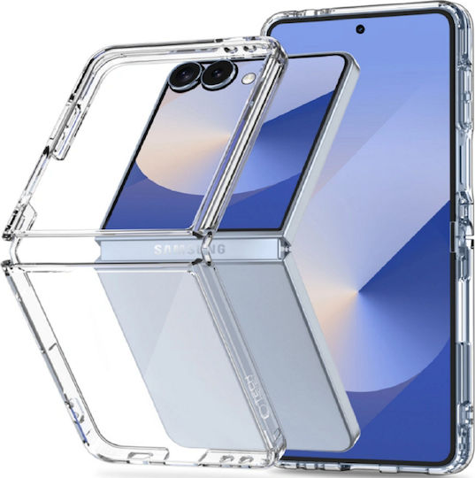 Tech-Protect Flexair Hybrid Задна корица Силикон / Пластмаса Прозрачен (Galaxy Z Flip7)