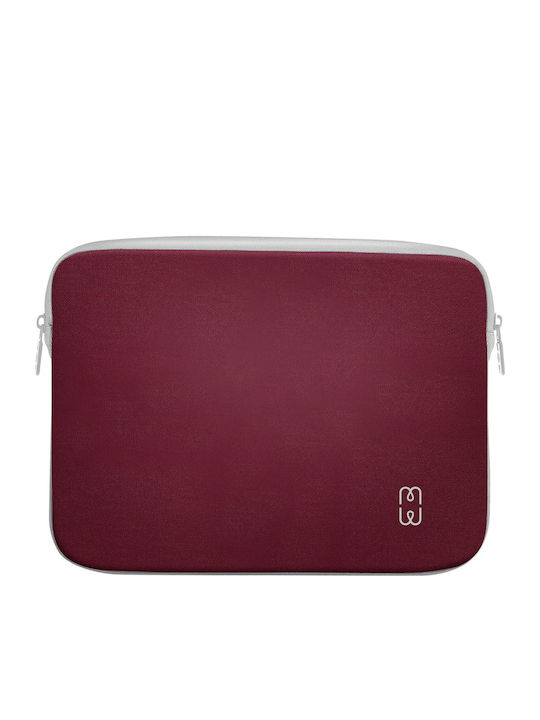 Mw Pouch Macbook Pro Retina 13 Ultra Thin Soft Touch Basic Slim Burgundy