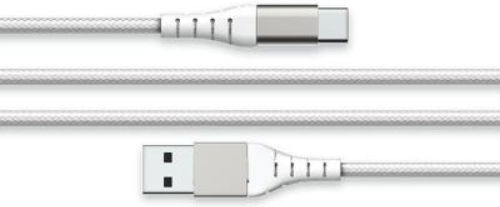 Force Power Reinforced Usb A Usb C Cable 3m 3a White White