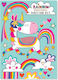 Rachel Ellen Rainbow Unicorn Stationery Set