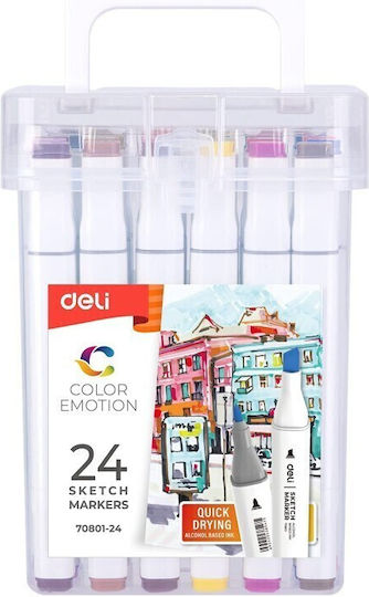 Deli Markere de Desen Set 24buc