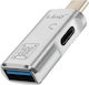 Linq Otg Usb Usb C La Usb C Adaptor Transfer Rapid De Date Argintiu
