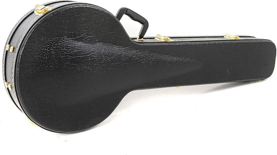 Gewa Suitcase Banjo Flat Top Economy Black|gold|multicolor 4th String