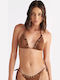 Triangle Bikini Top Brown