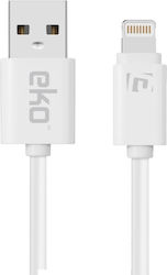 Eko Blitzkabel Zu Usb-a 2.4a Lade Synchronisationskabel 1m Weiß Eko Blitzkabel Zu Usb-a 2.4a Lade Synchronisationskabel 1m Weiß