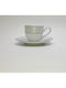 Christinholm Set Tassen Kaffee aus Porzellan Silber 6Stück