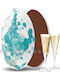 Zaxaropolis Choco Splash Champagne Flavoured Turquoise 1000gr