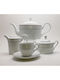 Christinholm Tea Set Porcelain Silver 9pcs
