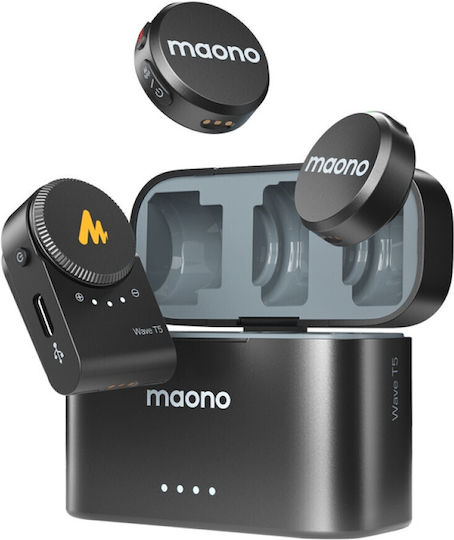 Maono WM650 A2 Σετ Ασύρματο Δυναμικό Μικρόφωνο Πέτου Δημοσιογραφικό