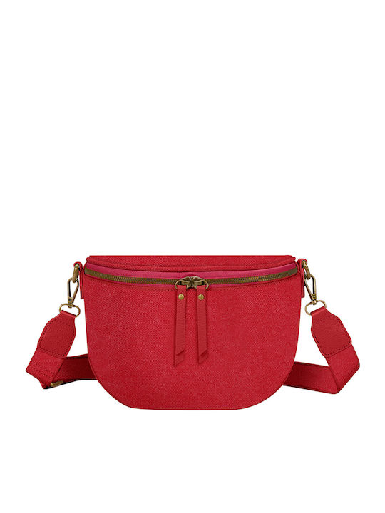 Gallantry Fanny Pack Luna Fabric Shoulder Strap Fuschia