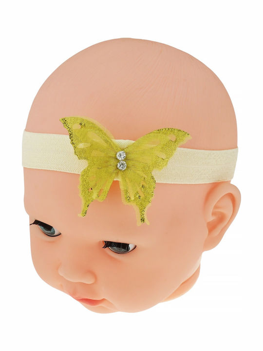 Defne Baby Παιδική Κορδέλα σε Κίτρινο Χρώμα
