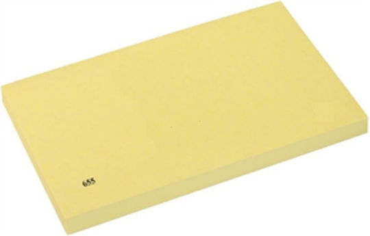 Αυτοκόλ Χαρτ O1s 76x125mm 100 Φύλ Κίτρινα