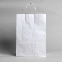 Papier Tasche 26x12x37 Weiß Papier Tasche 26x12x37 Weiß
