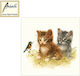 Ambiente Party Napkins 33x33cm Kitten Friend