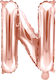 Balloon Foil Letter Ν Rose Gold 35cm