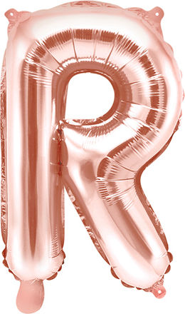 Balloon Foil Letter R Rose Gold 35cm