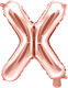 Balloon Foil Letter Χ Rose Gold 35cm