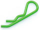 Robitronic Body Clips Flourescent Green 1/8 6 Pcs Robitronic