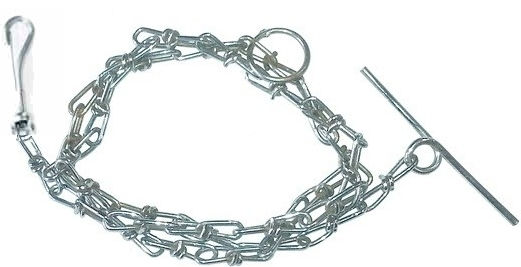Dog Leash/Lead Chain in Silver color